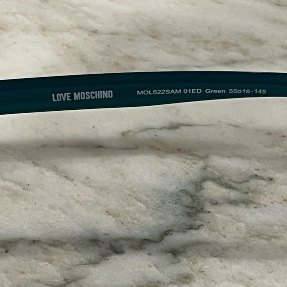 LOVE MOSCHINO MOL522SAM 01ED GREEN AUTHENTIC EYEGLASSES 55-16 145 main image 6